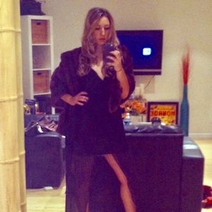 Vintage and genuine fur shawl